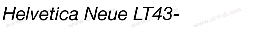 Helvetica Neue LT43字体转换